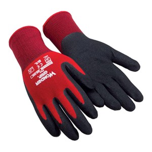 LUVA NYLON VERMELHO REVEST. NITRILO WG500